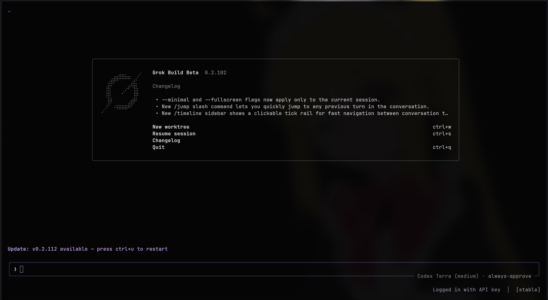 Anibuild Real Terminal App UI